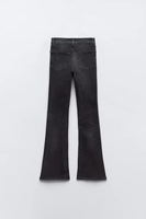 Jean évasé taille haute vintage pour femme, coupe régulière, en denim extensible, décontracté, respirant, style Y2K, délavé, tricoté, boutonné
