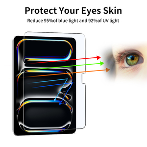 <span class=keywords><strong>Película</strong></span> <span class=keywords><strong>de</strong></span> Vidrio con Bloqueo <span class=keywords><strong>de</strong></span> Luz Azul para iPad Pro/Air 10.2/11/13 Pulgadas, Protector <span class=keywords><strong>de</strong></span> Pantalla para Tablet, Resistente a Arañazos, Protección contra <span class=keywords><strong>la</strong></span> Radiación - Product Image 4
