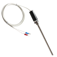 Sensor de temperatura WRN/, sonda de horno, termopar tipo E tipo K, Detector de temperatura de resistencia PT100