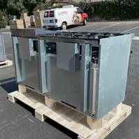 Fourneau à gaz professionnel Vansenk à 6 brûleurs + gril à charbon de bois de 24 pouces, plaque de cuisson, garantie 1 an, acier inoxydable, équipement commercial