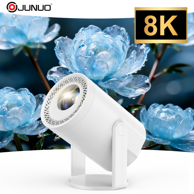 Latest Smart Android Projector Support 8K Portable Mini Projector Game Home Cinema Theater LED 1280*720P Replacement Hy300 +