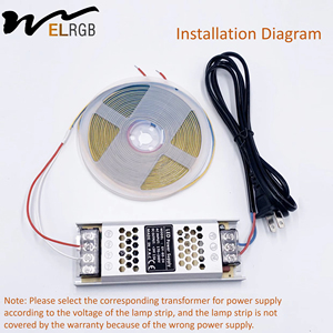 2023 tùy chỉnh thông minh RGB COB LED Strip Lights 2.8 mét rộng IP65 không thấm nước DC12V/24V điều khiển bằng giọng nói xe nhà khách sạn trang trí 5m - Product Image 5