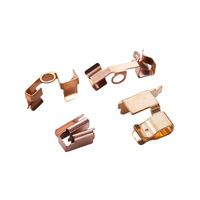 Connecteurs électroniques en cuivre personnalisés, ressorts de contact, bornes électriques en laiton OEM, clips de connexion en tôle pour appareils électroniques, marque Weichi
