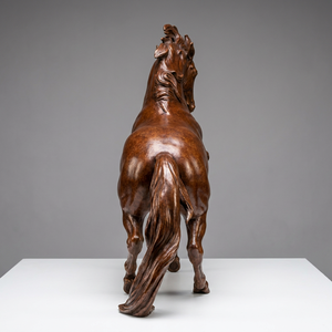 Decoración de Jardín, Estatua de Caballo de Cobre Fundido Sólido para Exteriores, con Pose Majestuosa, Escultura de Animal de Jardín de Gran Tamaño - Product Image 2