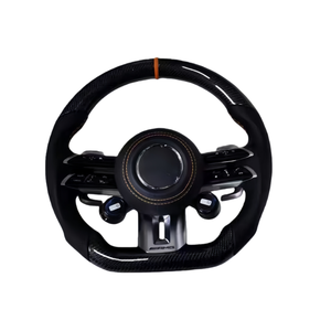 <span class=keywords><strong>Volant</strong></span> en cuir et fibre de carbone pour <span class=keywords><strong>Mercedes</strong></span> W206 W205 W204 W222 W223 W213 W177 W463 pour GT GLS63 GLE63 SL63 Classe S/Classe C - Product Image 3