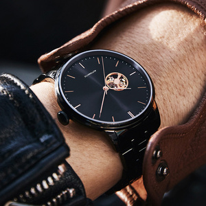 Montre pour homme et <span class=keywords><strong>femme</strong></span>, montres mécaniques de luxe, acier inoxydable, haute qualité, étanche, sport, montre-bracelet personnalisée pour les affaires - Product Image 4
