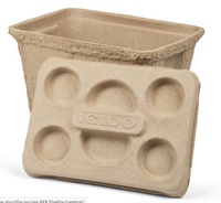 Boîte de stockage de pâte à papier respectueuse de l'environnement pour l'emballage de produits en pâte biodégradable