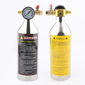 Profit <b>Car</b> Pipe Cleaning Gun 1000ml Stainless Steel With Pressure Gauge For Automotive Air Conditioning Duct <b>Repair</b> - Product Image 2