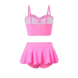 Ensemble <span class=keywords><strong>de</strong></span> maillots <span class=keywords><strong>de</strong></span> <span class=keywords><strong>bain</strong></span> pour enfants et parents, jupe à volants <span class=keywords><strong>de</strong></span> couleur unie, maillot <span class=keywords><strong>de</strong></span> <span class=keywords><strong>bain</strong></span> pour enfants - Product Image 3
