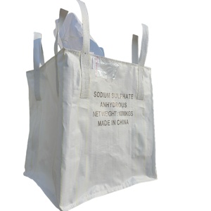 Heavy Duty <span class=keywords><strong>PP</strong></span> Tecido FIBC Saco Jumbo 1 Ton Capacidade, 4 Loops Top Lift Saco A Granel para Grão/Cimento/Pó Mineral - Product Image 3