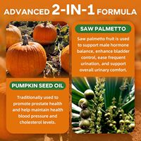 Gomitas de Aceite de Semilla de Calabaza Prensado en Frío de 3000mg con Etiqueta Personalizada, Suplemento con Saw Palmetto para el Crecimiento del Cabello y la Salud de la Piel
