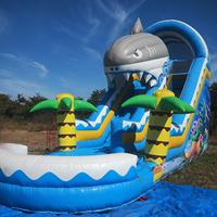 Toboggan gonflable en PVC de nouvelle conception avec piscine Divertissement extérieur Toboggan gonflable Toboggan commercial pour enfants