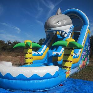 Toboggan gonflable en PVC de nouvelle conception avec piscine Divertissement extérieur Toboggan gonflable Toboggan commercial pour enfants - Product Image 1