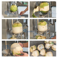 Verse Kokos Dunschiller Automatische Ontdooimachine Jonge Groene Kokosnoot Trimmer Huid Peeling