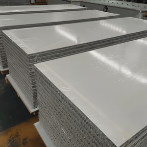 Panneau de pierre à structure alvéolaire en aluminium, feuilles alvéolaires ondulées en aluminium pour portes en bois - Product Image 1