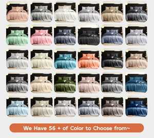 Tùy Chỉnh Bốn Mảnh Thân Thiện Với Môi Hữu Cơ Sợi Tre 300TC Bộ Đồ Giường Thiết Lập Ánh Sáng Sang Trọng Duvet Cover Và Ngủ Tấm Cho Mùa Hè - Product Image 2