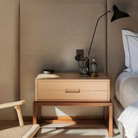 Table de chevet moderne de luxe à prix d'usine, table de nuit en bois pour chambre à coucher, salon, meubles avec plusieurs couleurs