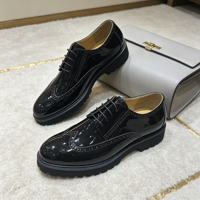 Herren Lederschuhe Schwarz Leichtgewichtig und Höhenerhöhend Plateau-Anzugschuhe Luxuriöse Business-Schuhe