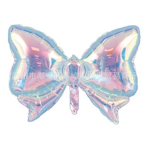 Ballons lumineux irisés 4D, chiffres en forme de goutte d'eau, nœuds, étoiles, cœurs - ballons colorés pour la décoration de fête - Product Image 2