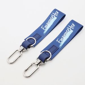 Custom Women Empowerment Events Souvenir Personalized Sublimation Printed Logo Short <b>Lanyards</b> Polyester Lulu Keychain <b>Lanyards</b> - Product Image 1