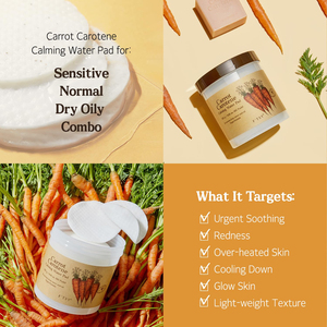 Nuevas Almohadillas Clarificantes de Caroteno para la Piel, Almohadillas Tonificantes Veganas Exfoliantes y Suavizantes Antiacné - Product Image 6