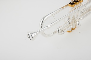 Trompeta Profesional de Alta Calidad con Tono BB, Cuerpo de Latón, Bañada en Plata, Vara de Afinación Inversa, Llave de Agua <span class=keywords><strong>Amado</strong></span>, Instrumento de Viento Duradero - Product Image 6