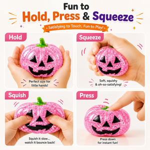 En gros : Squishy Citrouille d'Halloween à remontée lente, Jouet anti-stress pour adultes - Soulagement du stress et divertissement à presser - Product Image 5
