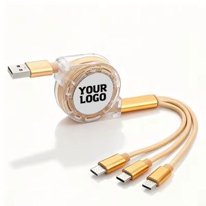 Promotion Retractable Multipurpose Charging 3 in 1 <b>Usb</b> <b>Cable</b> Custom Logo - Product Image 1