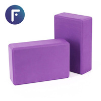 Bloque de Yoga Antideslizante de EVA, Cojín de Espuma de Alta Densidad para Soporte, Estiramiento y Equilibrio, para Casa, Estudio, Gimnasio y Ejercicio