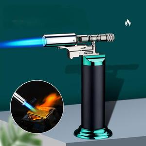 Accenditore di pistola a spruzzo a prova di vento più leggero gonfiabile per sigaretta di moxibustione sigaro pistola per Barbecue speciale fiamma blu accendino di fascia alta - Product Image 2