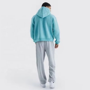 Tùy Chỉnh Thời Trang Dạo Phố Nhà Sản Xuất Người Đàn Ông Của 2025 Boxy Dập Nổi Áo 100% Bông Vải Dệt Kim Áo Với Phong Cách Thiết Kế Dập Nổi - Product Image 3