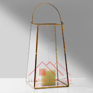 Lanterne à bougie T-Light pour décoration de mariage Lanterne à bougie suspendue en laiton Décorative Vente en gros Prix le plus bas Bougie plaquée laiton - Product Image 5