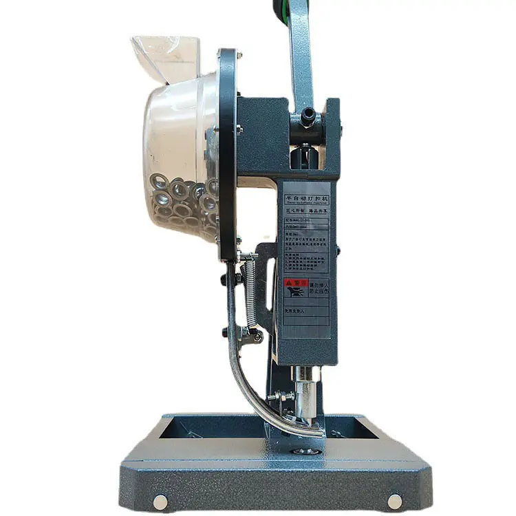अर्ध-स्वचालित मैनुअल बकल प्रेस विज्ञापन बैनर इंजेट कपड़े चमड़े की आंख पंचिंग मशीन