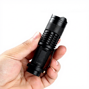 HF YZ-023 mini cầm tay hợp kim nhôm IPX5 không thấm nước Zoomable Kính thiên văn tập trung đèn pin cắm trại màu đen sử dụng cấp công nghiệp - Product Image 1