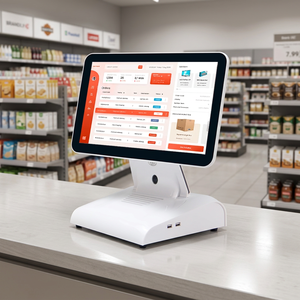 Terminal de point de vente tactile à écran large de 15 pouces avec écran client pour solution de caisse enregistreuse pour magasin - Product Image 1