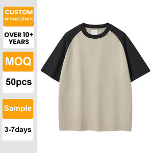 T-shirt personnalisé de qualité, logo personnalisé, t-shirt uni lourd à épaules tombantes, 100% coton, impression en gros, broderie pour hommes - Product Image 1