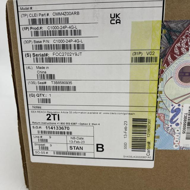 Original New C1000-24P-4G-L C1000 24port GE POE 4x1G SFP Network Switch C1000-24P-4G-L