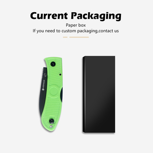 OEM lazer kazınmış EDC cep katlanır taktik avcılık açık kamp için siyah yeşil kolu ile hayatta kalma bıçağı - Product Image 5