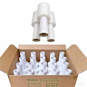 Film étirable en plastique LLDPE brillant, biodégradable, résistant aux hautes températures, avec poignées extensibles, impression personnalisée du logo, emballage souple pour balles - Product Image 4