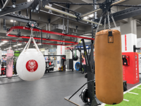 Sac de frappe sphérique suspendu 60cm/70cm, sac de frappe lourd type boule de démolition, matériaux mixtes PU, logo personnalisé OEM, MMA, Kickboxing