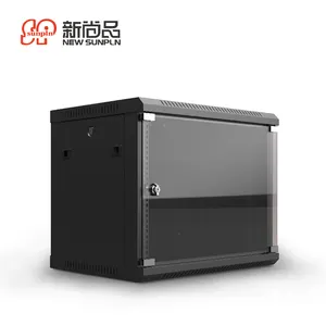 6U 9U 12U trường hợp máy tính cửa kính kệ nhà máy giá có thể tháo rời Mạng thùng tủ cho 19 inch máy chủ giá