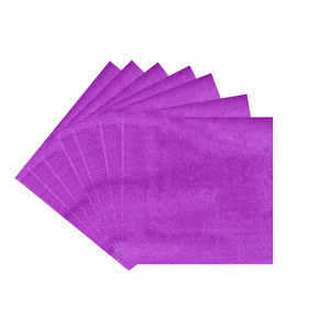Serviettes en papier colorées carrées jetables, 20 feuilles par paquet, pour fêtes d'anniversaire, décorations de table, respectueuses de l'environnement - Product Image 5