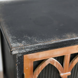 Mueble de Almacenamiento de Madera Maciza INNOVA con 2 Puertas, Diseño Moderno Vintage de Casa de Campo China, Mueble para Cocina, Comedor, Sala de Estar, Fácil de Instalar - Product Image 6