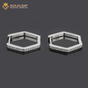 Goldleaf Fashion Moissanite Rose Gold Luxury Earrings 925 Sterling <b>Silver</b> <b>Studs</b> Daily Wear Gift for Women - Product Image 4