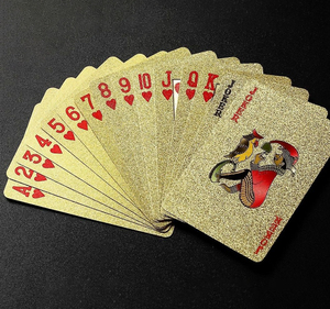Vente en gros de cartes à jouer de poker en or recyclables personnalisées, jeux de cartes en plastique durable pour la famille, personnalisation du logo disponible - Product Image 6