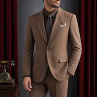 Harga Pabrik Blazer Pria Premium Modis Satu Kancing untuk Pesta Pakaian Pria Profesional Berkualitas Tinggi Grosir Kustom