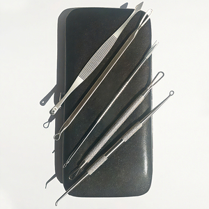 Профессиональный набор для удаления черных точек ODM 5 в 1 из нержавеющей стали: иглы для прыщей и акне, пинцет для белых и черных комедонов, экстрактор для удаления комедонов - Product Image 6