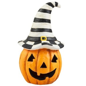 Halloween Ghost Pumpkin <b>Lanterns</b> Resin Decor <b>Indoor</b> Glow <b>Light</b> Up Decoration - Product Image 5