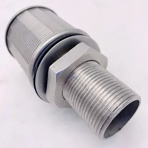 Wedge wire screen filter nozzles for water filtration