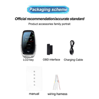 Clé de voiture intelligente universelle CF920 avec écran LCD, compatible avec toutes les voitures à démarrage sans clé, écran HD, plusieurs couleurs, fonction d'entrée sans clé.